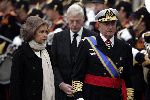 Delft 11 december 2004
Begrafenis Prins Bernhard in Delft.
Koning Juan Carlos Spanje met vrouw