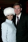 Kaatsheuvel 20 december 2004
Kerstborrel Princess in de efteling.
Mariska v Kolck met bont muts en man