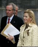 Amsterdam 1 november 2004 
Prins Claus prijzen in het paleis op de dam. 
Prinses Maxima en Prins Willem Alexander