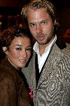 Amsterdam 13 december 2004
Premiere Floris in Tuschinski in Amsterdam.
Katja Schuurman met Thijs Romer