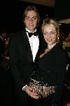 Amsterdam 8 december 2005
VIP avond miljonairs fair in Rai.
Een zwangere Alwien Tulner met haar vriend