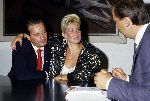 Bloemendaal 9 September
Het aantekenen van hun voorgenomen huwelijk
Hans Breukhoven samen met Connie Breukhoven ( toen nog on der de artiestennaam Vanessa )