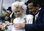 Den Haag 20 November 1987 Trouwen Connie Breukhoven ( Vanessa ) met Hans Breukhoven