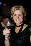 de Kwakel 23 december 2005
Kerstborrel Gerard Joling.
Irene Moors met champagne