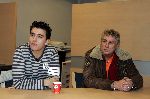 Utrecht 14 december 2005
Jan Smit  met Jaap buijs vooraf aan optreden voor 15000 gehandicapten in Jaarbeurs Utrecht.