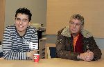Utrecht 14 december 2005
Jan Smit  met Jaap buijs vooraf aan optreden voor 15000 gehandicapten in Jaarbeurs Utrecht.
