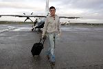 Lelystad 14 december 2005
Jan Smit arriveert met prive jet vanuit duitsland voor een optreden van 15000 gehandicapten in Jaarbeurs Utrecht.