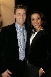 Amsterdam 8 december 2005
VIP avond miljonairs fair in Rai.
Leontien Zijlaard v Moorsel met haar man Michael Zijlaard