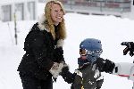 Oberlech 28 december 2005
Linda de Mol op skivakantie met Sander Vahle en Julian en Noah.