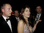 Amsterdam 8 december 2005
VIP avond miljonairs fair in Rai.
Liz Hurley met David van gassan diamonds