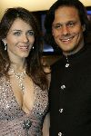 Amsterdam 8 december 2005
VIP avond miljonairs fair in Rai.
Liz Hurley met vriend en verloofde
