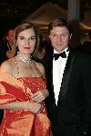 Amsterdam 8 december 2005
VIP avond miljonairs fair in Rai.
Liz Snoyink met een vriend