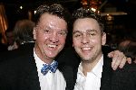 Amsterdam 8 december 2005
VIP avond miljonairs fair in Rai.
Louis v Gaal met Matthijs Albers