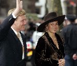 Utrecht 15 december 2005
Prinses Maxima en Prins Willem Alexander bij de Dom Kerk