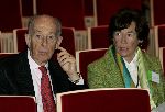 Amsterdam 7 december 2005
Uitreiking prins Claus prijzen in muziekcentrum aan het ij.
Morris Tabaksblat met vrouw