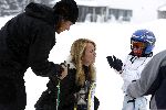 Oberlech 28 december 2005
Linda de Mol op skivakantie met Sander Vahle en Julian en Noah.