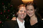 Amsterdam 12 december 2005
Kerstdiner bij de kersentuin met bn ers van Talpa in keuken en bediening. Paulien Huizinga en Michiel Mol