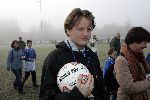 Amersfoort 10 december 2005
Prins Pieter Christiaan voetbalt met gehandicapten en speelt als scheidsrechter