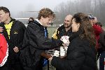 Amersfoort 10 december 2005
Prins Pieter Christiaan en Prinses Anita voetballen met gehandicapten.