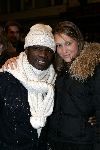 Amsterdam 13 december 2005
Premiere King Kong in Tuschinsky .
Regilio Tuur met vriendin en muts