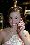 Amsterdam 8 december 2005
VIP avond miljonairs fair in Rai.
Rossana Lima bij phonehouse met gsm