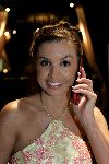 Amsterdam 8 december 2005
VIP avond miljonairs fair in Rai.
Rossana Lima bij phonehouse met gsm