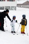 Oberlech 28 december 2005
Linda de Mol op skivakantie met Sander Vahle en Julian en Noah.