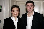 Amsterdam 19 december 2005
Kerst borrel Princess in amstel hotel.
Shota Averladze met vrouw