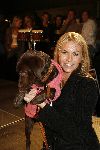 Amsterdam 28 januari 2006
sieraden en accecoires beurs in Rai.
Ellemieke Vermolen met hond Bo
