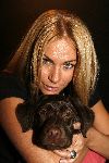 Amsterdam 28 januari 2006
sieraden en accecoires beurs in Rai.
Ellemieke Vermolen met hond Bo