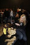 Amsterdam 28 januari 2006
sieraden en accecoires beurs in Rai.
Ellemieke Vermolen met hond Bo