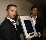 Bussum 20 januari 2006
John de Mol gekozen tot omroepman van het jaar bij Jan Tabak.
John de Mol met  Gerard Timmer