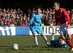 Alkmaar, 26 Februari 2006 Kompetitiewedstrijd AZ-PSV, eindstand 1-2 Seizoen 2005/2006 doelpunten Jan Vennegoor en Kone
Ibrahim Afellay en Barry v Galen