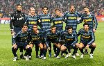 Amsterdam, 22 Februari 2006 Champions League 1e ronde na voorrondes Seizoen 2005/2006 AJAX-Internationale, Eindstand 2-2 Het elftal van Internationale Milaan met o.a. 
Toldo, C—rdoba, Burdisso, Zanetti, Stakovic, Figo, Cruz, Adriano, Cambiasso, Samuel, CZ<caron>sar.
Wissels: Julio CZ<caron>sar, Pizarro, Kily Gonzalez, Solari, Materazzi, Martins, Wome.