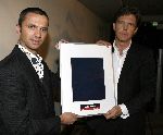 Bussum 20 januari 2006
John de Mol gekozen tot omroepman van het jaar bij Jan Tabak.
John de Mol Jr met  Gerard Timmer