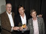 Bussum 20 januari 2006
John de Mol gekozen tot omroepman van het jaar bij Jan Tabak.
John de Mol Jr met Frits Barend en Henk v Dorp
