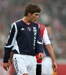 Rotterdam, 5 Februari 2006 Kompetiewedstrijd Feyenoord-AJAX, eindstand 3-2 Seizoen 2005/2006
Klaas Jan Huntelaar spugend