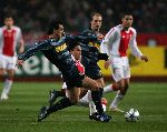 Amsterdam, 22 Februari 2006 Champions League 1e ronde na voorrondes Seizoen 2005/2006 AJAX-Internationale, Eindstand 2-2 Nicolas Burdisso