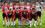 Eindhoven, 21 Februari 2006 1e ronde na voorrondes Champions League Seizoen 2005/2006 PSV-Lyon, eindstand 0-1 door blunder Gomes
Eltfal PSV staande v.l.n.r.: Jan Vennegoor of Hesselink Timmy Simons Michael Lamey Alex PSV Andre Ooijer Jason Culina Gomes.
Gehurkt v.l.n.r.: Michael Reiziger  Ibrahim Afellay Phillip Cocu Jefferson Farfan