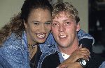 Hilversum, 4 Mei 1996
Patty Brard met haar nieuwe vriend Dave Heijneman (DJ Dave )
