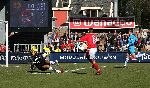 Alkmaar, 26 Februari 2006 Kompetitiewedstrijd AZ-PSV, eindstand 1-2 Seizoen 2005/2006 doelpunten Jan Vennegoor en Kone
Stijn Schaars brentg AZ opnieuw de wedstrijd door doelman Gomes te passeren, Phillip Cocu is te laat