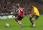 Eindhoven, 20 Februari 2007 Champions Leaguewedstrijd
PSV-FC Arsenal 1e ronde Eindstand 1-0 Seizoen 2006/2007
Arouna Kone in duel met Gael Clichy