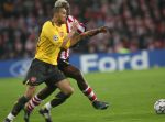 Eindhoven, 20 Februari 2007 Champions Leaguewedstrijd
PSV-FC Arsenal 1e ronde Eindstand 1-0 Seizoen 2006/2007
Arouna Kone in duel met Gael Clichy