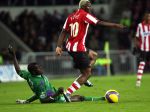 Eindhoven, 24 Februari 2007 Kompetitiewedstrijd PSV-FC Groningen, eindstand 1-0 Seizoen 2006/2007
Arouna Kone in duel met Gibril Sankoh