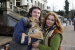 Amsterdam 31 januari 2007
Presentatie honden penning proefdiervrij bij vertigo in het vondelpark. Belinda Meuldijk met vriend Thierry