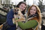 Amsterdam 31 januari 2007
Presentatie honden penning proefdiervrij bij vertigo in het vondelpark. Belinda Meuldijk met vriend Thierry