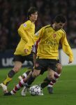 Eindhoven, 20 Februari 2007 Champions Leaguewedstrijd
PSV-FC Arsenal 1e ronde Eindstand 1-0 Seizoen 2006/2007
Francesc Fabregas met achter hem Phillip Cocu