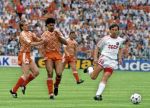 Munchen, 25 Juni 1988 Finale Europees Kampioenschap 1988
Nederland-Rusland met een eindstand van 2-0
met o.a. Frank Rijkaard en Jan Wouters
