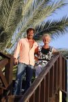 Curacao 7 januari 2007
Gerard Joling met zijn moeder op vakantie op curacao.