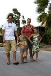 Curacao 3 januari 2006
Irene Moors met haar man Barry en kinderen op vakantie bij Papagayo.